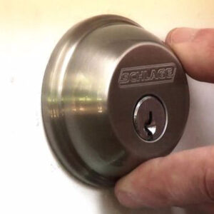 Spokane locksmith Schlage deadbolt install